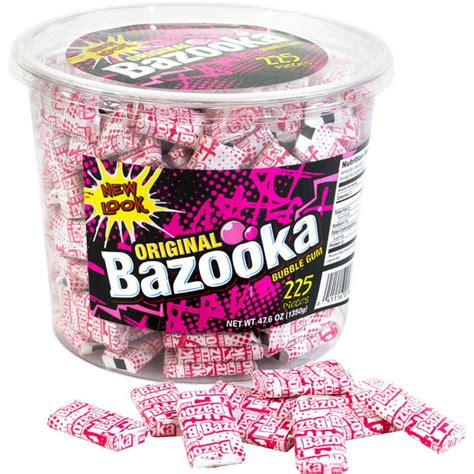 Bazooka Original Bubble Gum Tub, 225 count, 47.6 oz - Walmart.com - Walmart.com