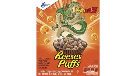 Dragon Ball Z & Reese's Puffs Breakfast Cereal Collab Announced