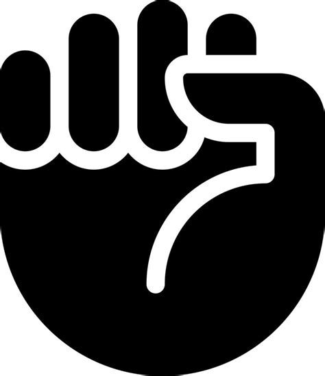 Riot fist black glyph icon. Protests and fighting for justice ...