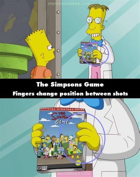 The Simpsons Game (2007) mistake picture (ID 224874)