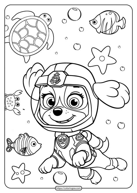 Paw Patrol Coloring Pages Free Web On This Page, You Will Find 58 Pdf ...