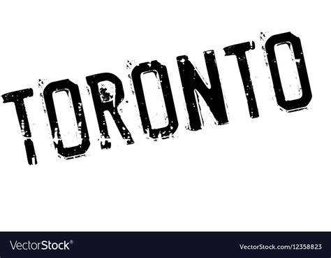 Toronto stamp rubber grunge Royalty Free Vector Image