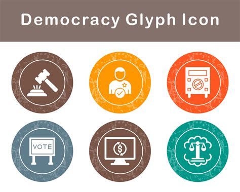 Democracy Vector Icon Set 20728805 Vector Art at Vecteezy