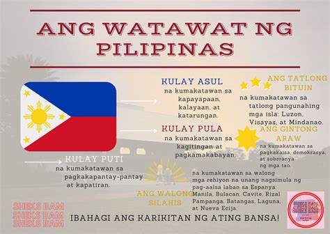 Kahulugan Ng Bawat Kulay Sa Watawat Ng Pilipinas