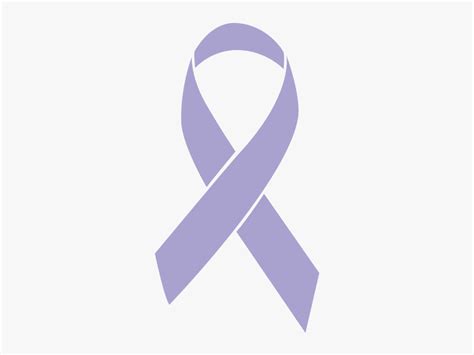 Lavender Colored All Cancers Ribbon - Gold Cancer Ribbon Png ...