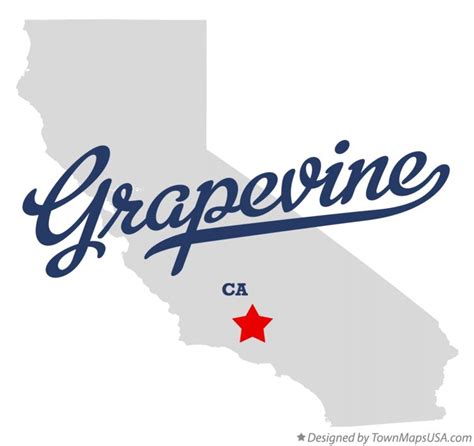 Map of Grapevine, CA, California