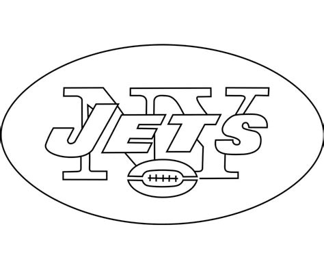 New York Jets Logo Coloring Page - Free Printable Coloring Pages for Kids