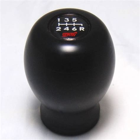 5 Speed STI Gear Shift Knob Subaru Gear Knob Plastic White And Black Handle Shift Knob Knob Car ...