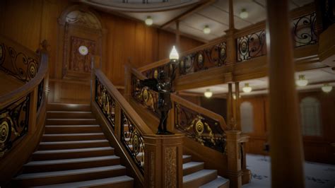 Titanic Grand Staircase - 3D model by paulelderdesign [03658c2] - Sketchfab