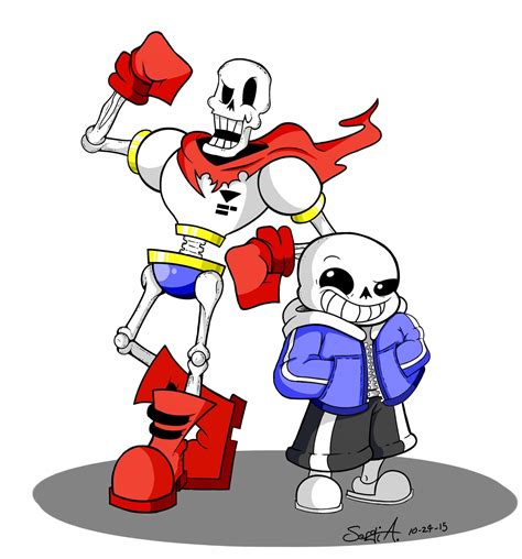 -Sans and Papyrus- by MehDrawings on DeviantArt