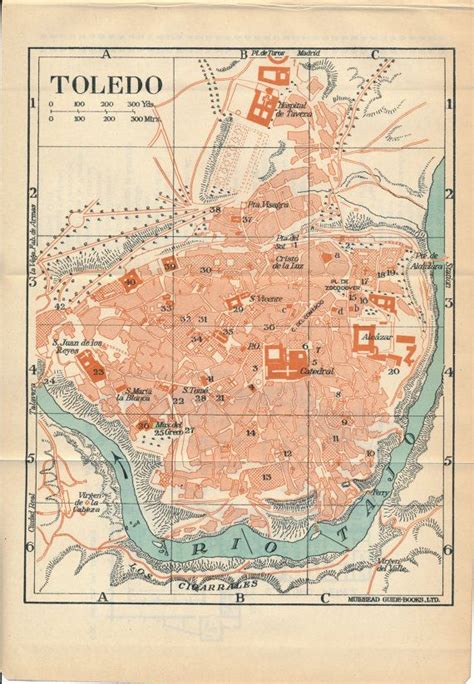 Toledo Spain Tourist Map - Best Tourist Places in the World