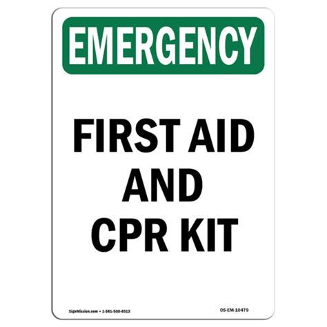 SignMission First Aid and CPR Kit Sign | Wayfair