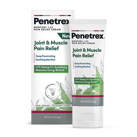 NEW Penetrex Soothing Joint & Muscle Pain Relief Cream with Hemp & Men