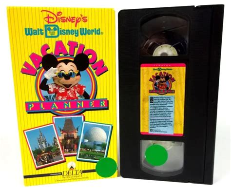 VINTAGE 1993 WALT Disney World Vacation Planner by Delta Airlines VHS Video Tape $9.00 - PicClick