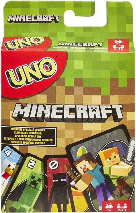 Buy UNO Minecraft Card Game Videogame-Themed Collectors Deck 112 Cards ...