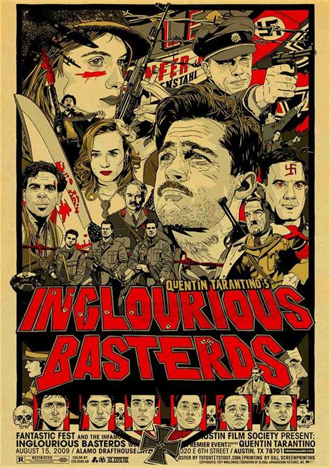 Inglourious Basterds Movie Poster Wall Poster Vintage Print | Etsy