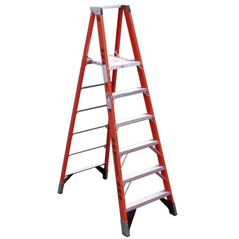 Werner P7400 8-ft Fiberglass Type 1AA - 375 lbs. Capacity Platform Step Ladder in the Step ...