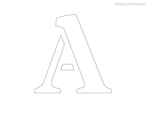 Letter A Stencil Printable