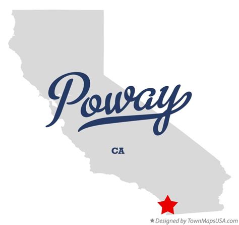 Map of Poway, CA, California