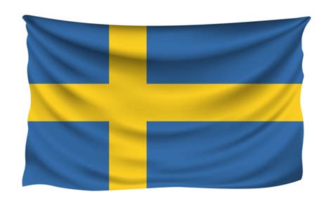 Sweden Wrinkled Flag Swedish Flag Transparent Background - Clip Art Library