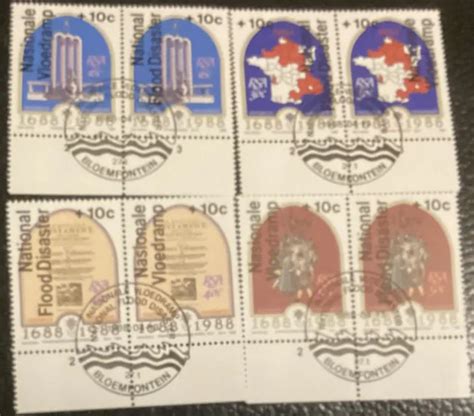 SOUTH AFRICA 1988 Vloedramp Flood Disaster Bloemfontein Postmark Stamped 1st Day $1.89 - PicClick