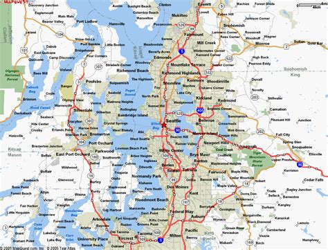 Map of Seattle Washington - TravelsMaps.Com