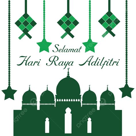 Hari Raya Adilfitri PNG Image, Selamat Hari Raya Adilfitri Banner Poster Isolated On A ...