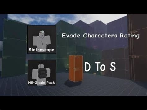 Roblox Evade Characters Rating D to S - YouTube