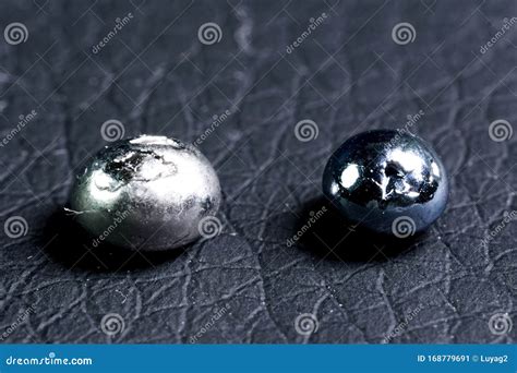 Osmium, Metal Pieces for Sample. Heaviest Metal is Osmium Stock Image ...