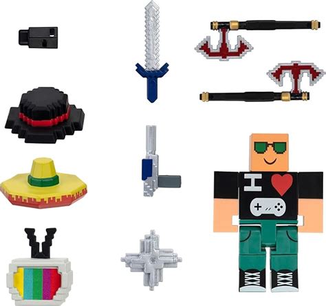 Amazon.com: Roblox Avatar Shop Series Collection - Retro 8-Bit Gamer Figure Pack [Includes ...