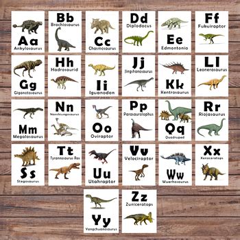 Alphabet Flashcards Lowercase Alphabet Aussie Dinosaur Flashcards - Photos