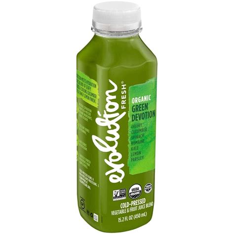 Evolution Fresh Green Devotion Organic Cold-Pressed Vegetable & Fruit Juice Blend (15.2 oz ...