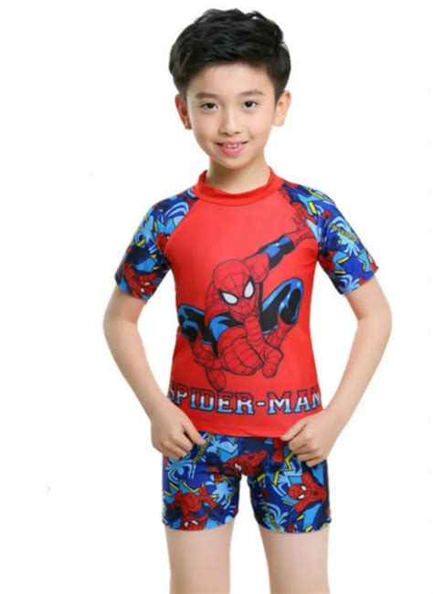 3 11Years Kids & Teen Boys Swimwear 2pcs Swim Suit( T Shirt+ Trunk) Beach Swimsuits UPF50+ UV ...