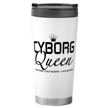 $21.99 Cyborg Queen Travel Mug, mug, cute mug, coffee mug, graphic mug, gift, gifts, mug gift ...
