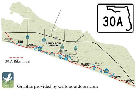 a map showing the route to santa cruz, california with an arrow pointing towards the trail