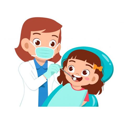 Happy Cute Kid Go To Dentist Check | Cute kids, Art drawings for kids ...