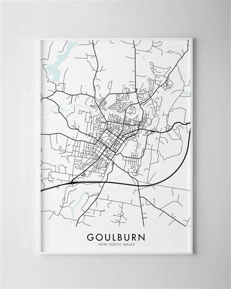 Goulburn NSW Map Print - Chelsea Chelsea