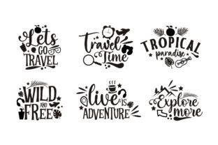 Travel Quotes Vector Graphic by herubintang24 · Creative Fabrica