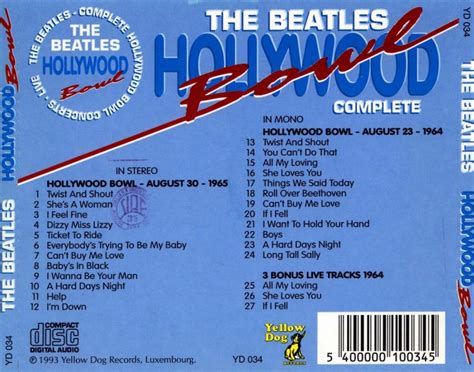 THE BEATLES – HOLLYWOOD BOWL COMPLETE 1965 & 1964 – ACE BOOTLEGS