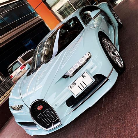 Baby Blue Bugatti Chiron Shows Immaculate Spec, Spotted in Dubai ...