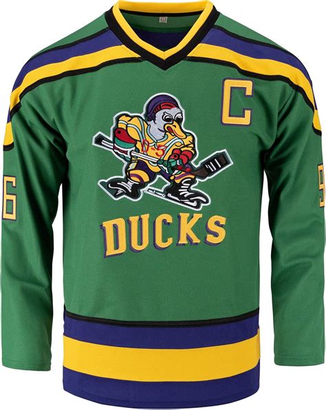 Amazon.com: Charlie Conway Shirt #96 Mighty Ducks Ice Hockey Jersey ...