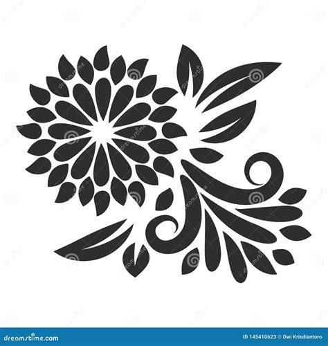 Vector Element Floral Motifs. Floral Ornamental Stock Vector ...