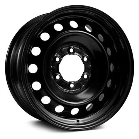 RT® 16" STEEL WHEEL 6 LUG Wheels - Black Rims