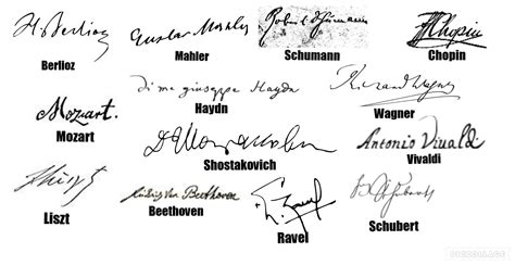 Composers' signatures : r/classicalmusic