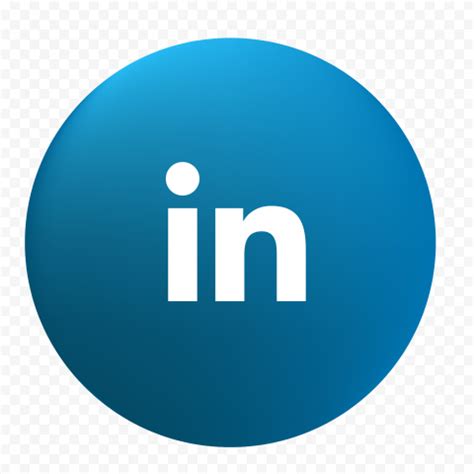 HD Round Linkedin Blue Logo Icon Transparent Background | Citypng