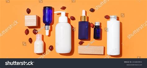 Set Different Cosmetic Products Rose Hip Stock Photo 2216819931 ...