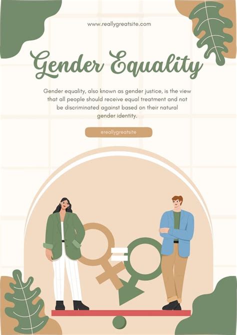 Free custom printable gender equality poster templates | Canva