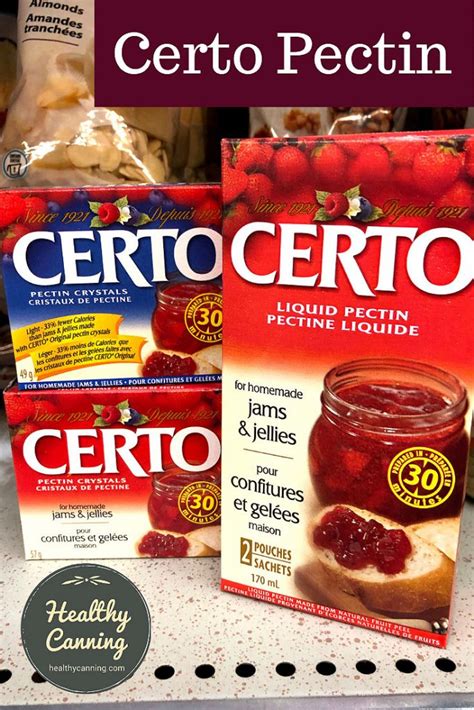 Certo Pectin - Healthy Canning in Partnership with Facebook Group ...