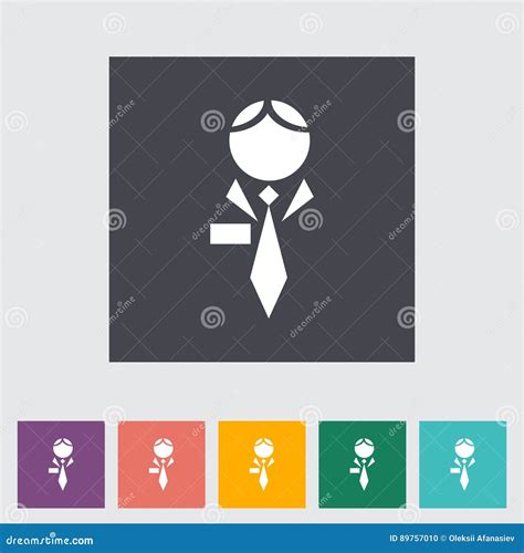 Human flat icon. stock vector. Illustration of element - 89757010