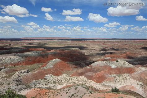 Cumulus Humilis and Cloud Shadows over Painted Desert